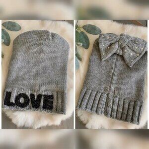Renee’s Accessories Grey Slouchy Love Beanie